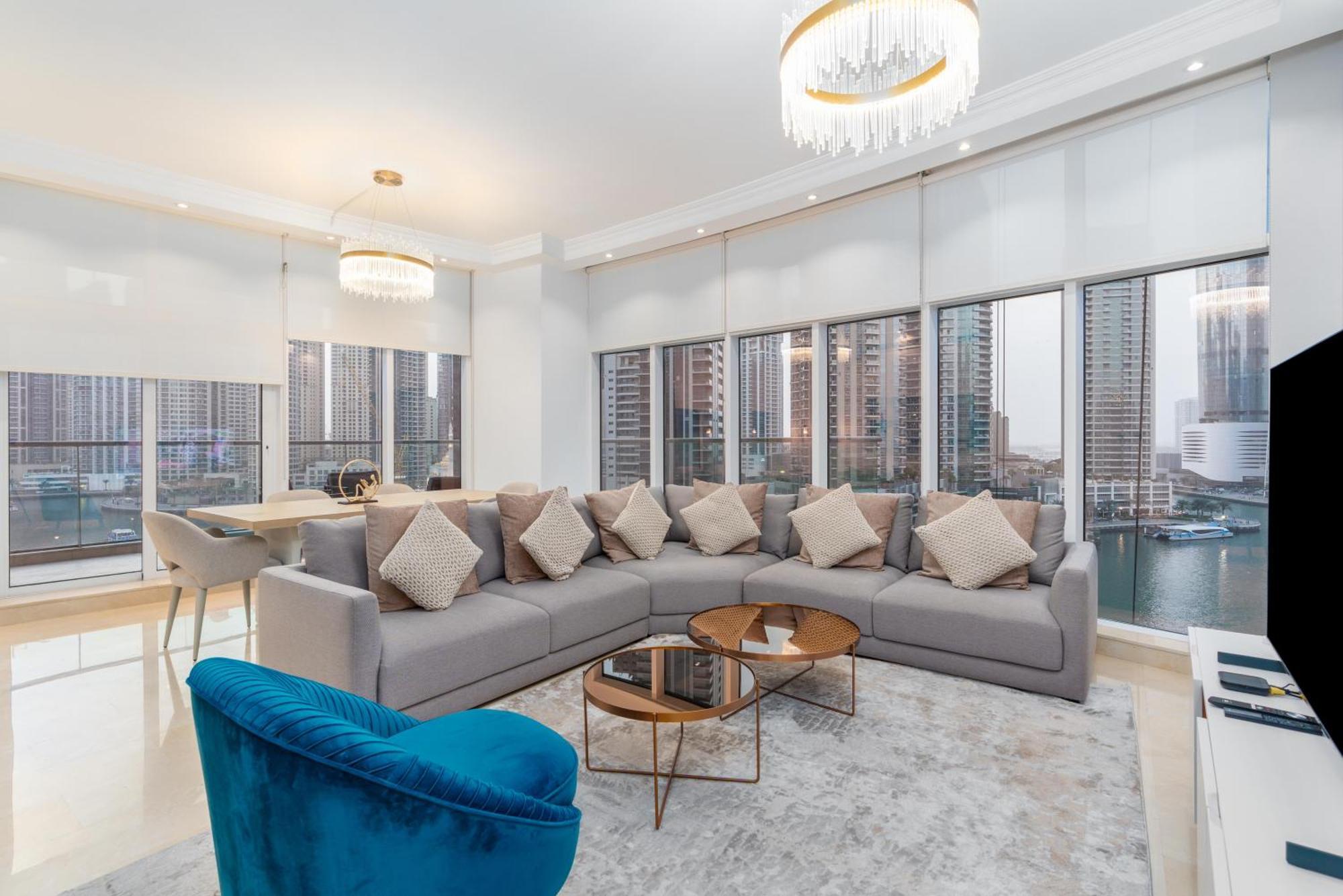 Vacay Lettings - Full Marina View 3 Bedroom Plus Maid Room Dubai Eksteriør bilde